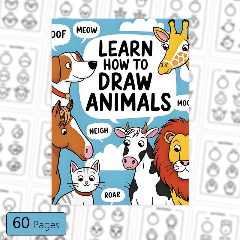 How to Draw Book Monster Animal Transportation Simple Steps Practice Manual, Beginner Ideal Logic Drawing Guide, Graduation Gift Christmas Choice
