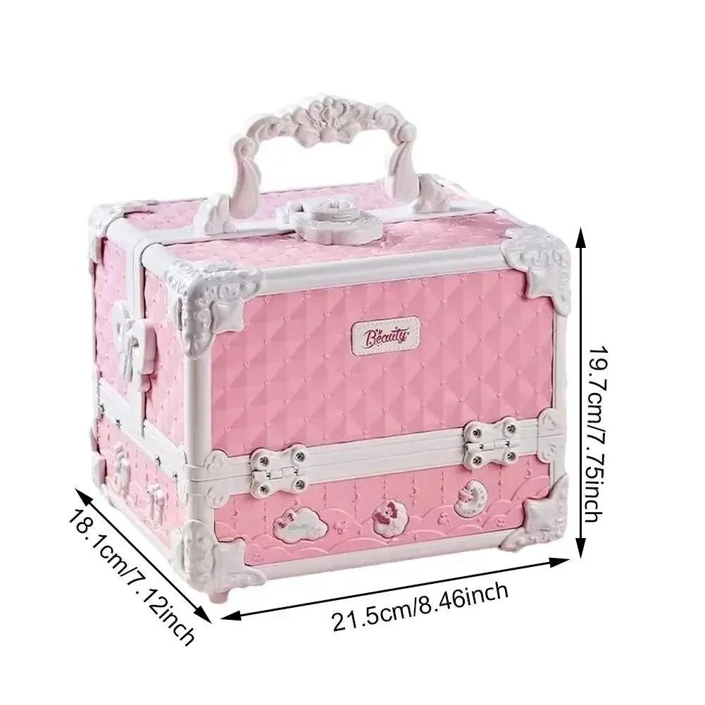 Kids Makeup Kit for Girls, Washable Real Makeup Set with Cosmetic Case, Pretend Play Beauty Set for Dress Up, Birthday Christmas Easter Gift for Little Girls