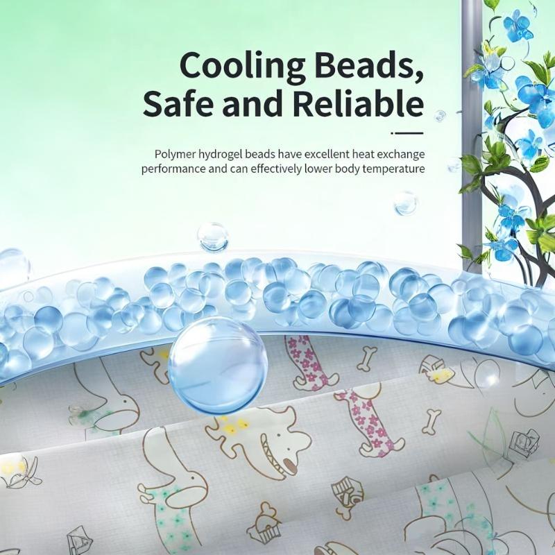 Stylish Cooling Solution!Pink puppy dog Cooling Bandana, Perfect for Walks & Outings