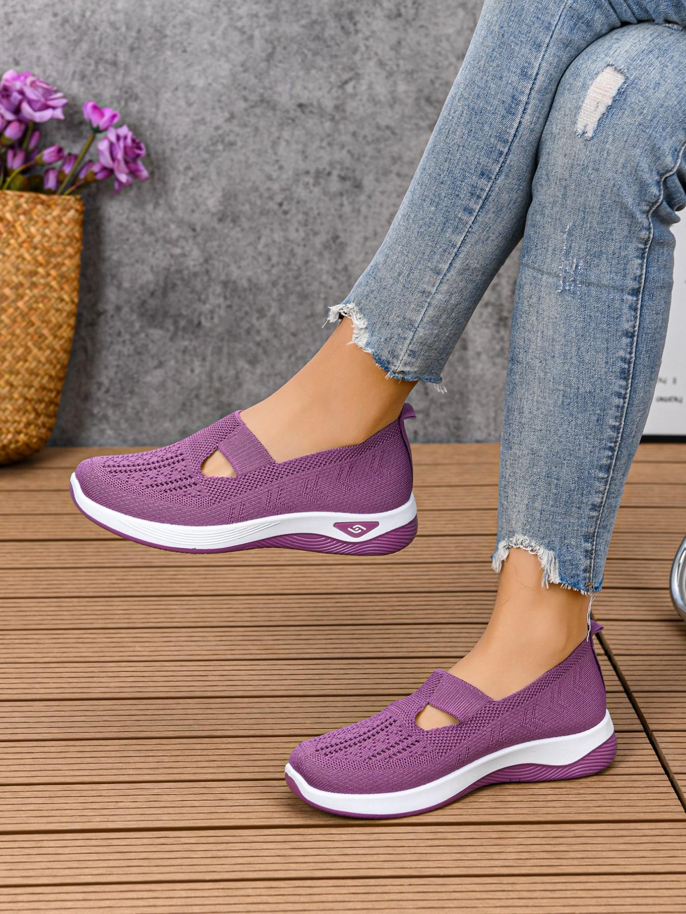Women's Casual Sports Shoes, Comfortable Fashion Sneakers, Lightweight Soft Sole Mesh Shoes, Daily Outdoor Walking Shoes