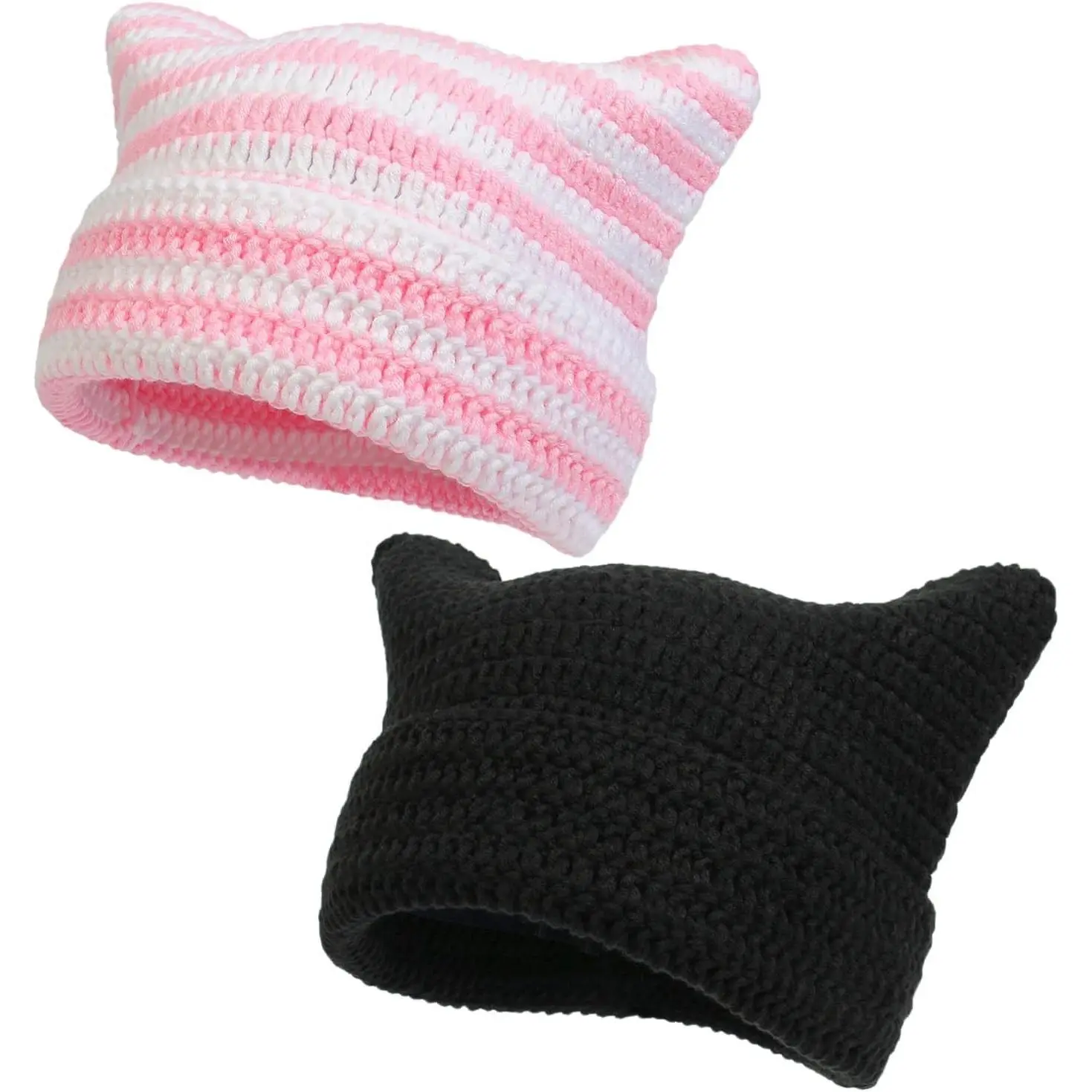 Pink White & Black 2pcs