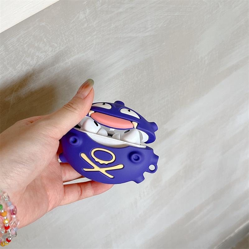 1 Koffing headphone case,Cute wireless Bluetooth earphone case, drop resistant, durable and stylish accessory, suitable for AirPods pro3/1/2/3/4/pro/pro2(Different models may have different shapes)