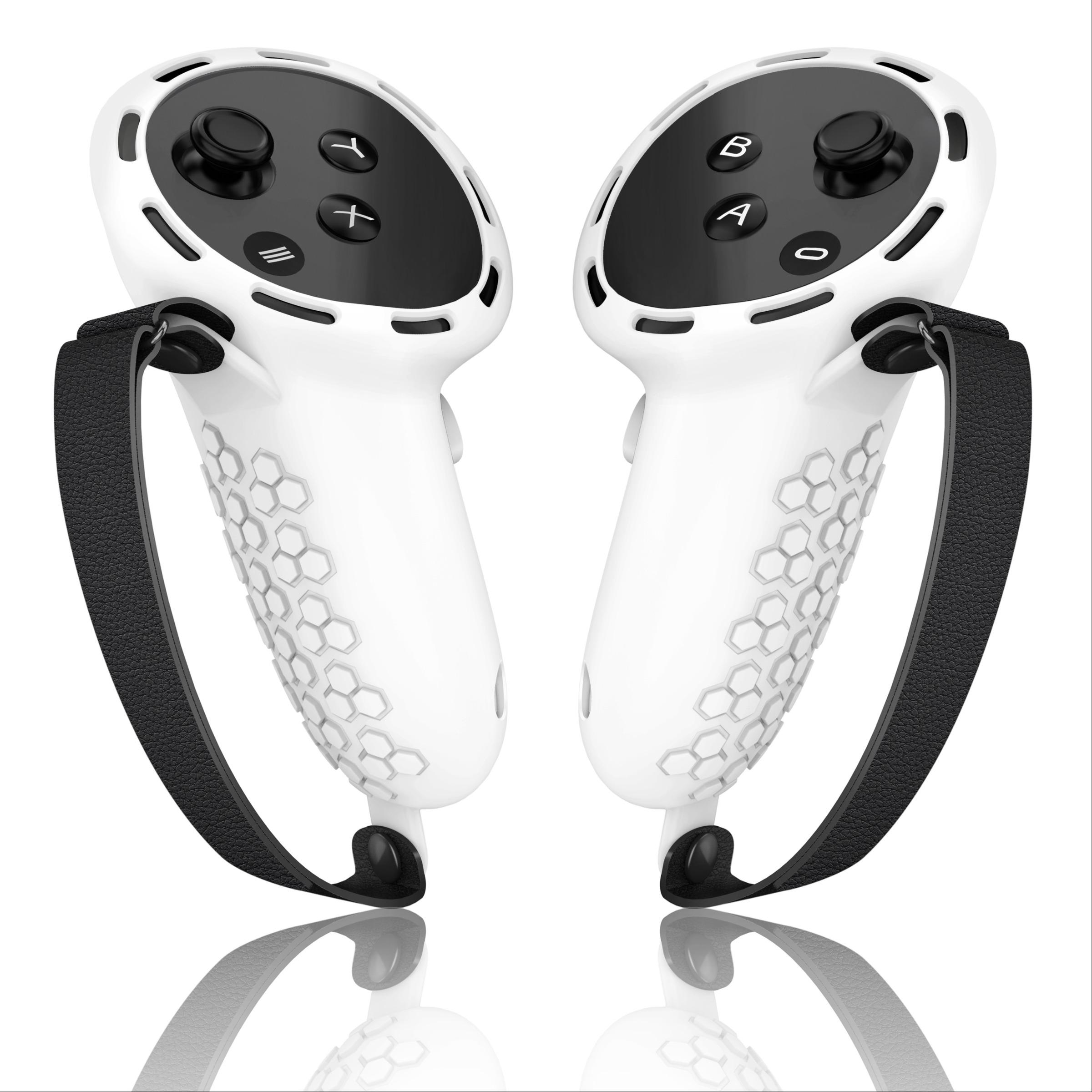 Anti-slip & Anti-drop Controller Handle Cover (Controller not Included), Adjustable Knuckle Strap Handle Protector, Compatible with Meta Quest 3 Accessories