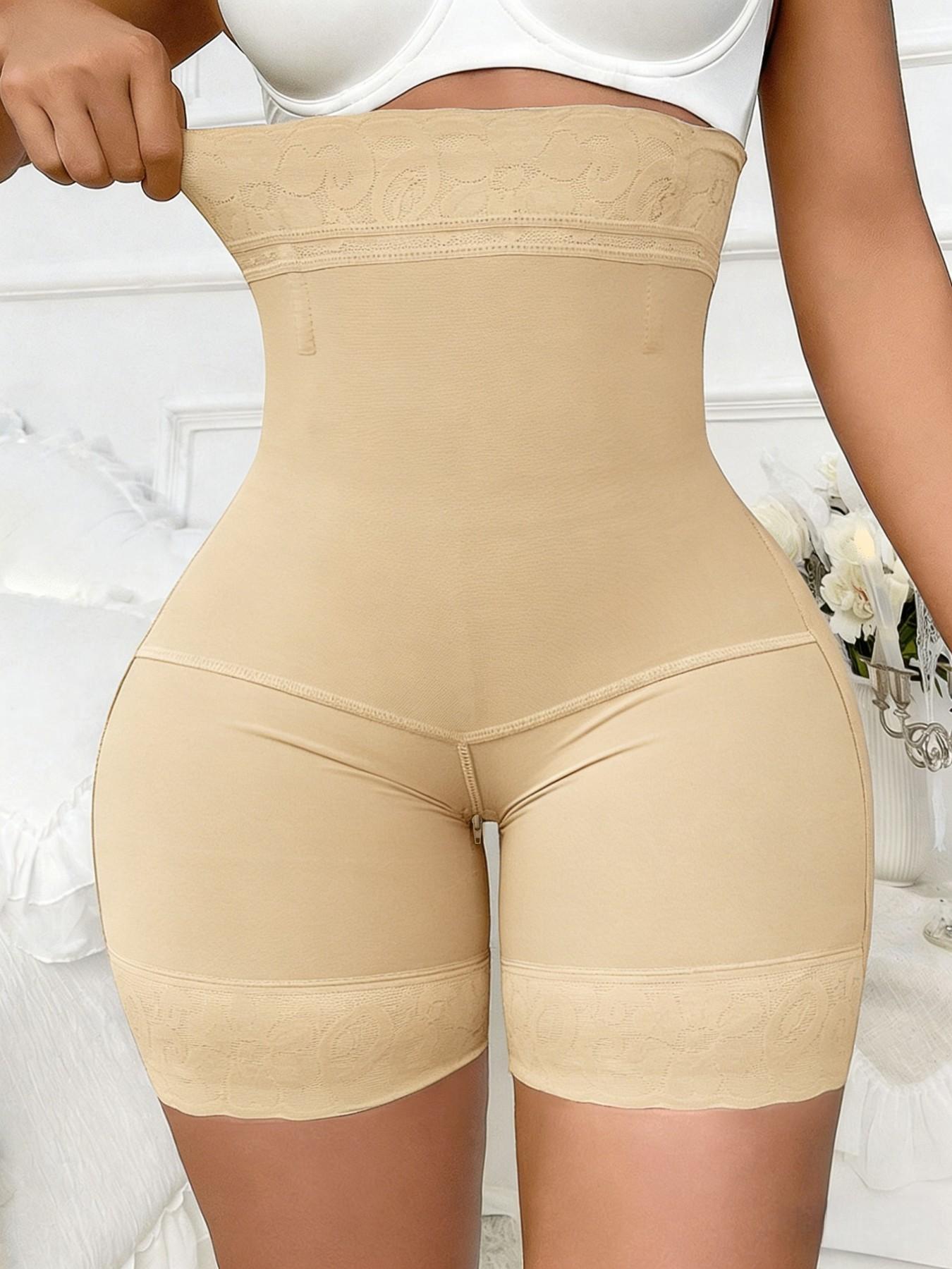 High Waist Shapewear Shorts, Fajas, Firm Control Girdle, Comfortable Shapewear Breathable Zipper, Tummy Control Butt Lift Seamless Minimizer Shapewear Bottoms, Compression Lace Panties, Suitable For Training Or Sports High Waist Shapewear Shorts, Fajas, Firm Control Girdle, Comfortable Shapewear Breathable Zipper, Tummy Control Butt Lift Seamless Minimizer Shapewear Bottoms, Compression Lace Panties, Suitable For Training Or Sports