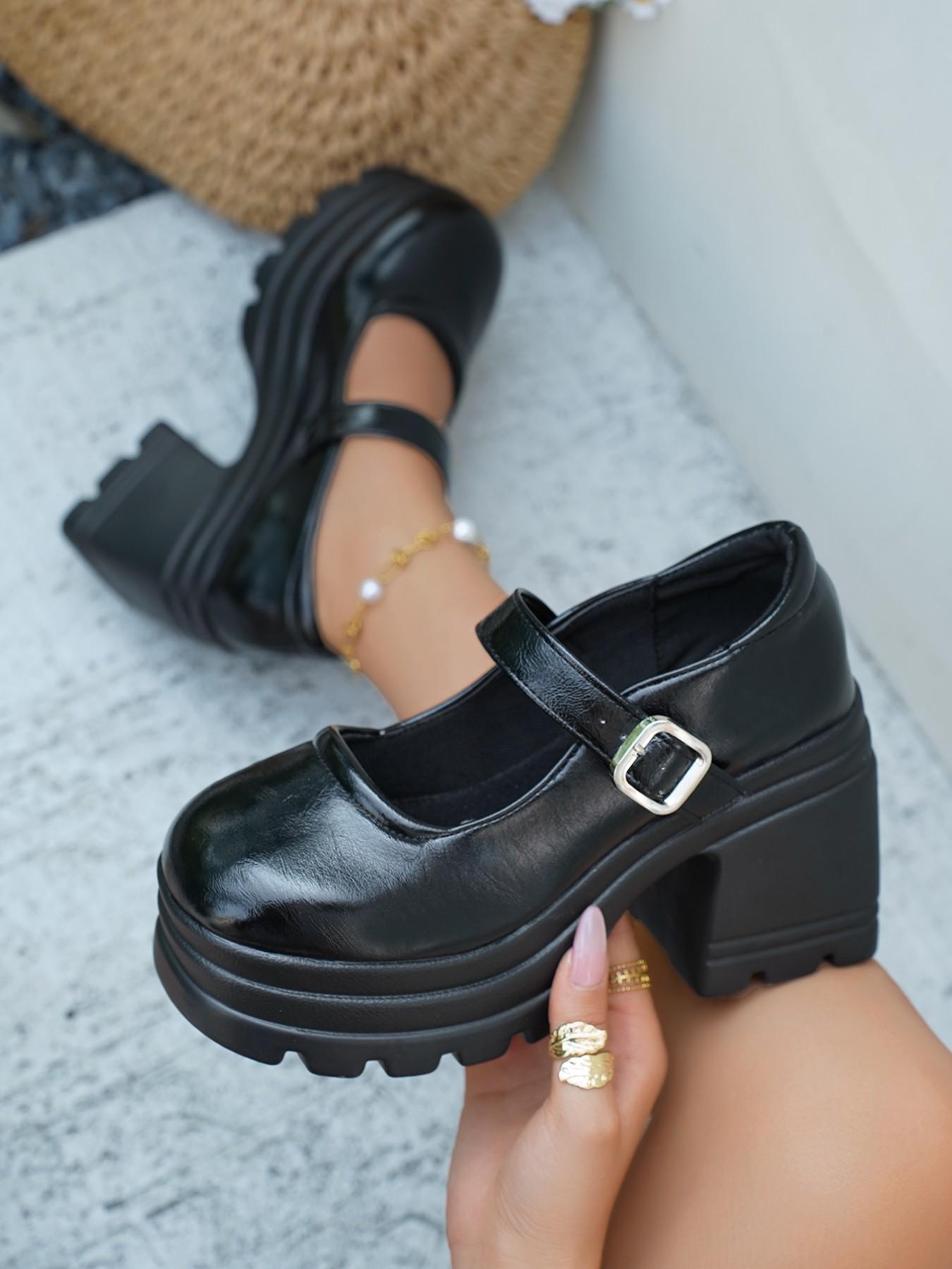 Women's Fashionable Lace Up Front Platform Shoes, Casual Comfortable Thick Sole Shoes for Daily Wear, Female All-match Trend Shoes for Daily Wear, Girl