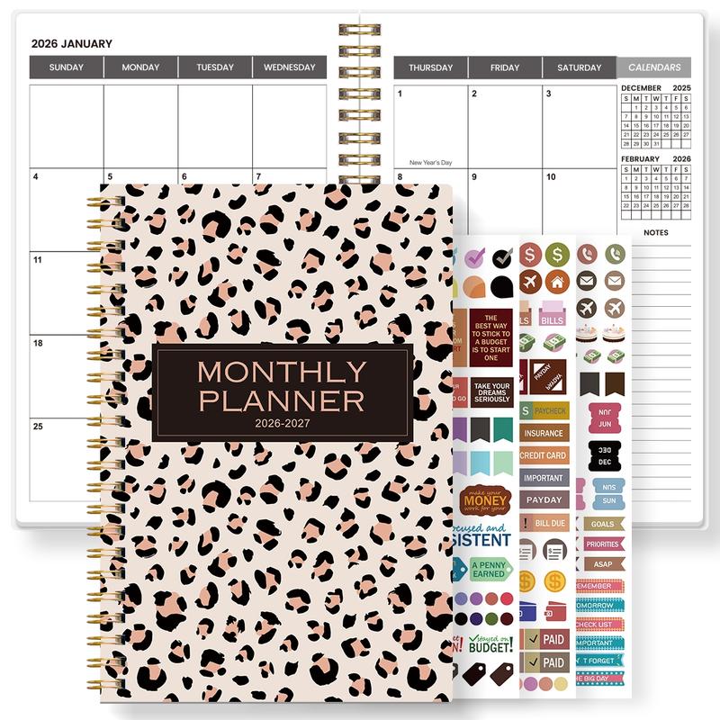 Jan 2026–Dec 2027 Monthly Planner, 24-Month College Planner and Weekly Agenda Notebook, Simplified To-Do Planner to Boost Productivity