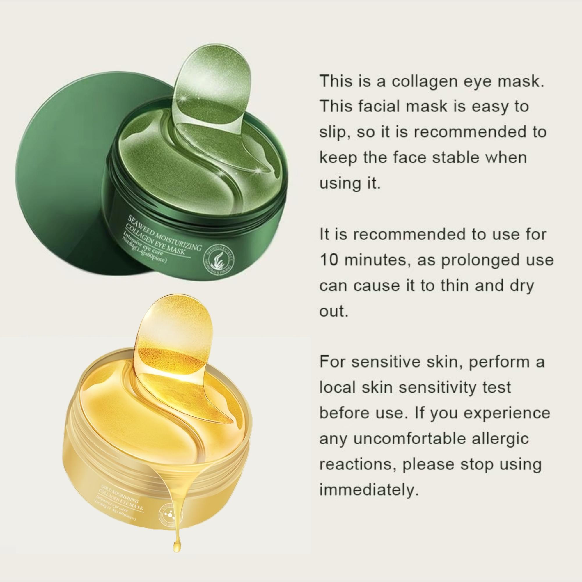 Moisturizing Collagen Eye Mask, Depuffing Eye Patches, Hydrating Eye Care, Hydrating and Firming Under-Eye Treatment for Dark Circles and Puffiness #GLOBAL PICKS