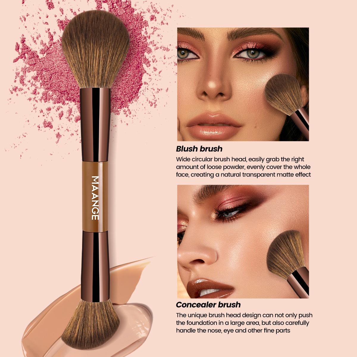MAANGE 16pcs Professional Makeup Brushes Set, Makeup Brush Kit, Foundation Brush Blush Brush Highlight Brush Contour Brush Concealer Brush Eyeshadow Brush Blending Brush Eyebrow Brush, High-Quality Brushes for Professional & Home Use