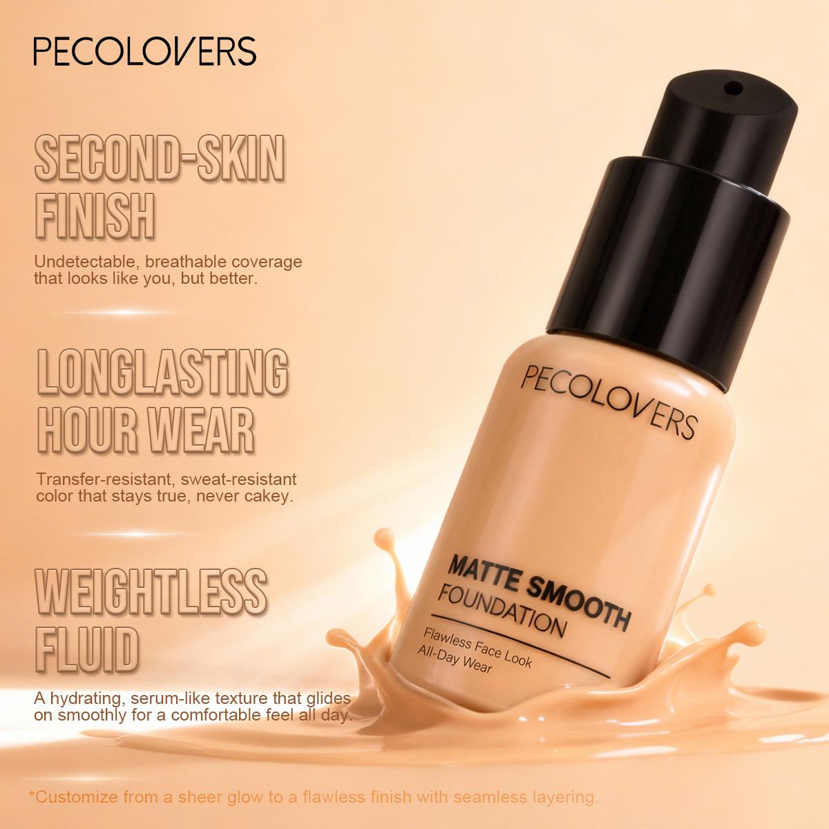 1Pc Liquid Foundation - Full Coverage Face Base, Long-Lasting For Daily & Party Wear, Light And Medium, Dermatologist Approved Cosmetic, Face Cosmetic, Cosmetics Products