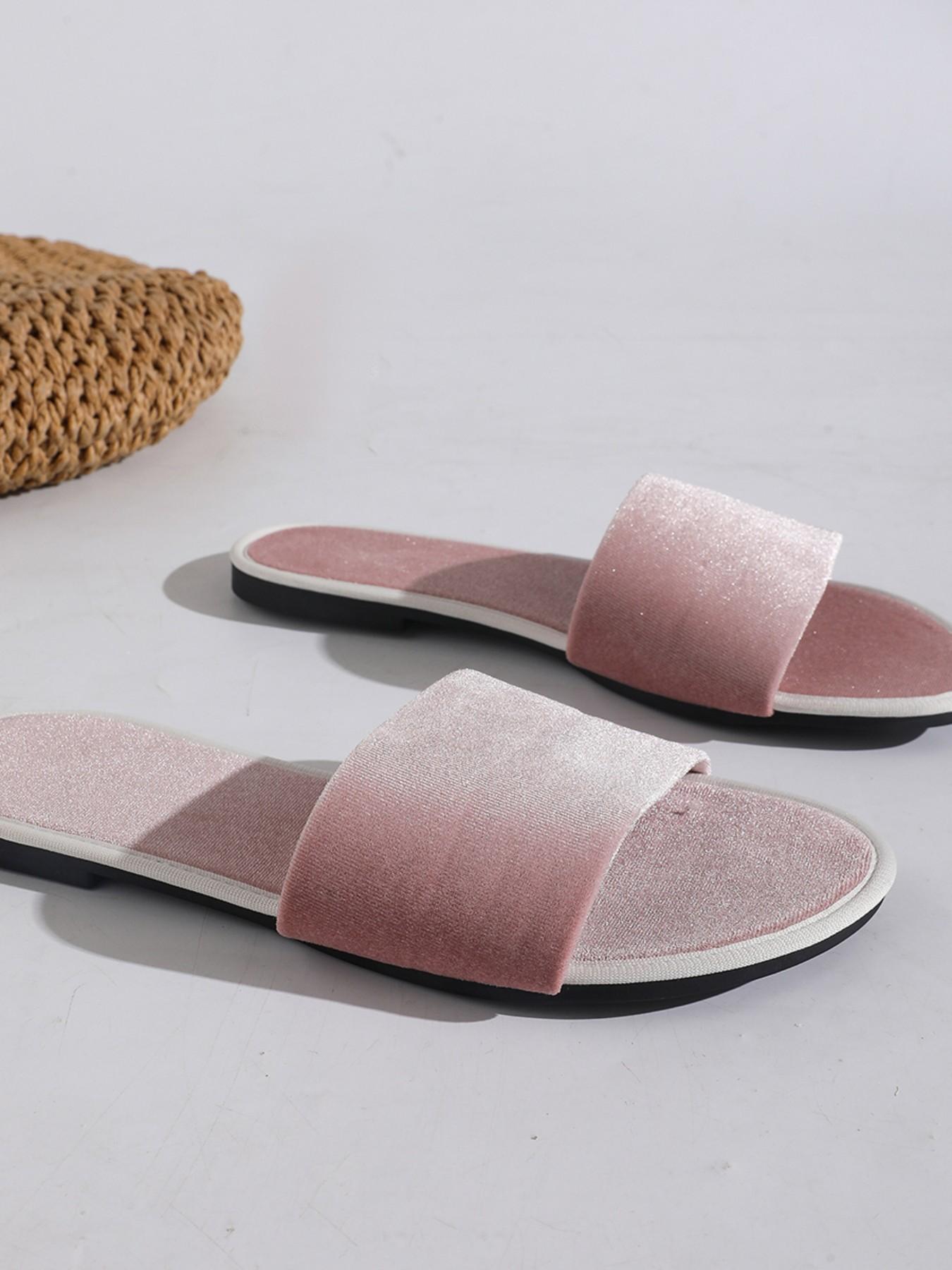 Elegant Satin One-Strap Sandals for Women, Summer 2026 Outdoor Flat Shoes, Stylish and Comfortable Footwear for Daily Wear