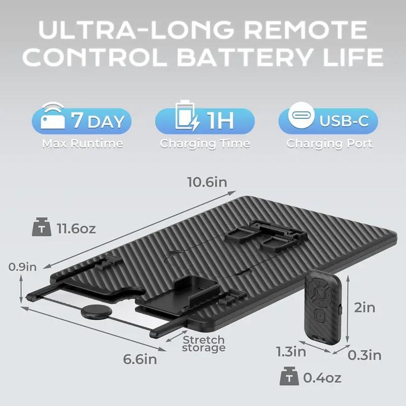 5-In-1 Vertical Screen Amplifier HD Version with Bluetooth-compatible Remote, 3D Foldable Smartphone Stand, Compatible with All Phones