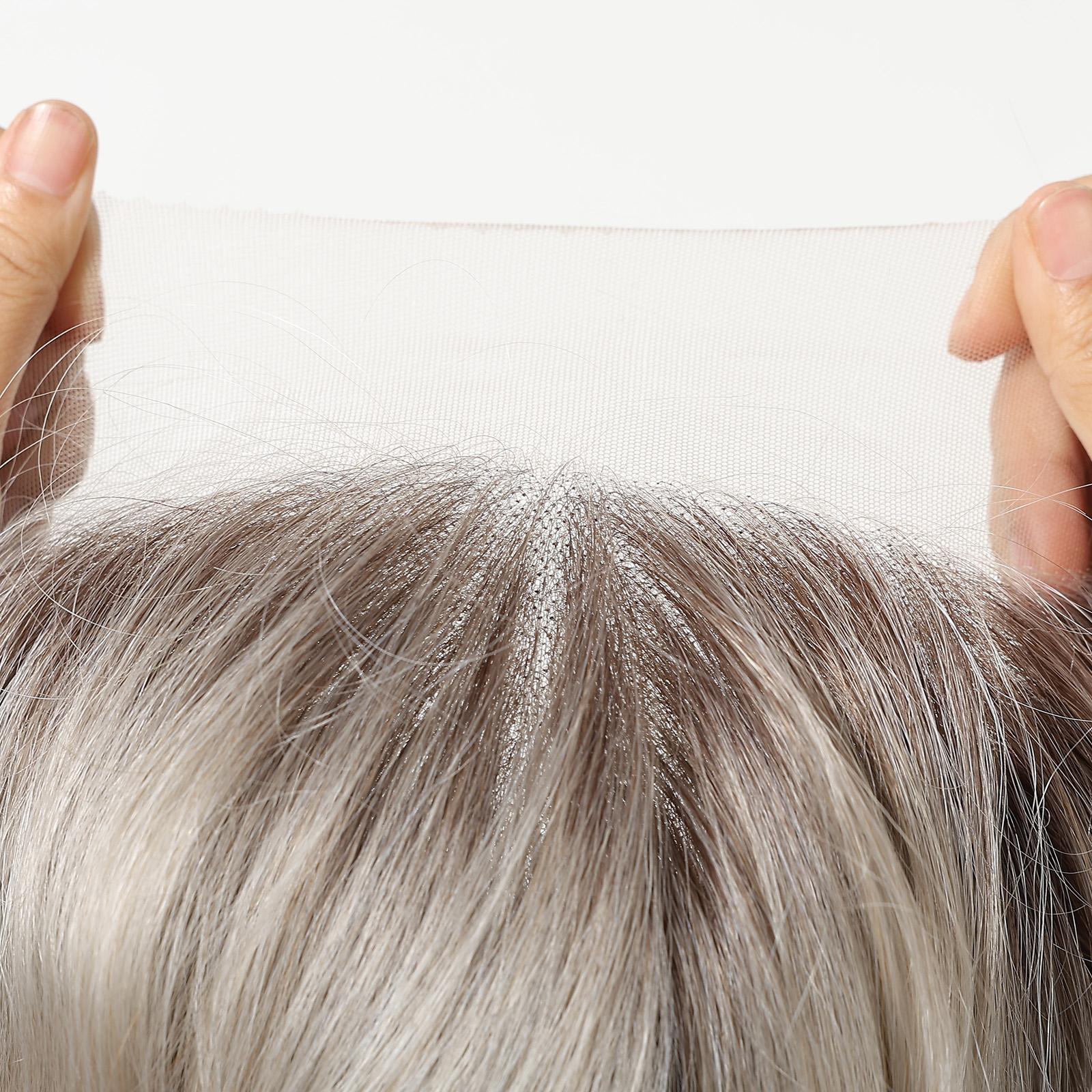 Topshe 13*6 No Glue Lace Front Wig, Dark Root Gradual Blonde Curl Short Hair, Natural Hairline, Heat Resistant, Comfortable, Easy to Wear