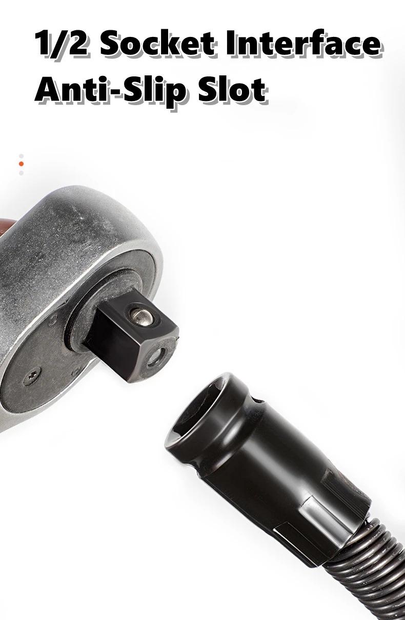 Flexible Extension Bar Flexible Socket Extension Bars 1/2 Inch Driver Flexible Socket Extension Bar Wrench Extension Rod