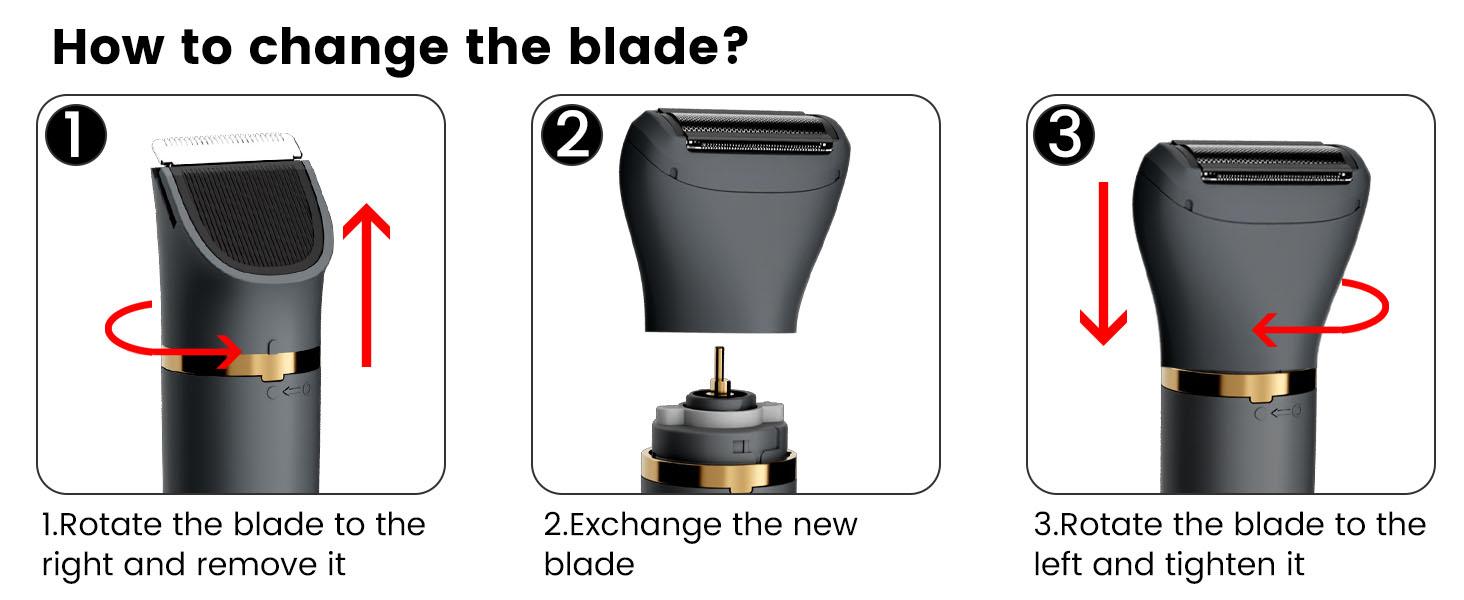 Scttomon 3 in 1 Electric Body Hair Trimmer,Groin Hair Trimmer for Men,Waterproof Electric Shaver Nose Hair Trimmer,Men's Hair Removal Device Cordless,Manscape Trimmer with Standing Recharge Dock