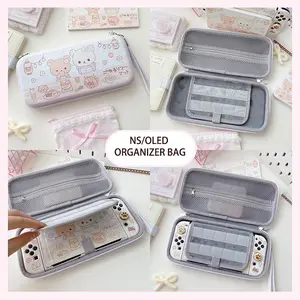 Ins Style Original Switch Protective Cover Cute Bear Oled Controller Cover Can Be Inserted Dock for Nintendo Switch Joy-Con