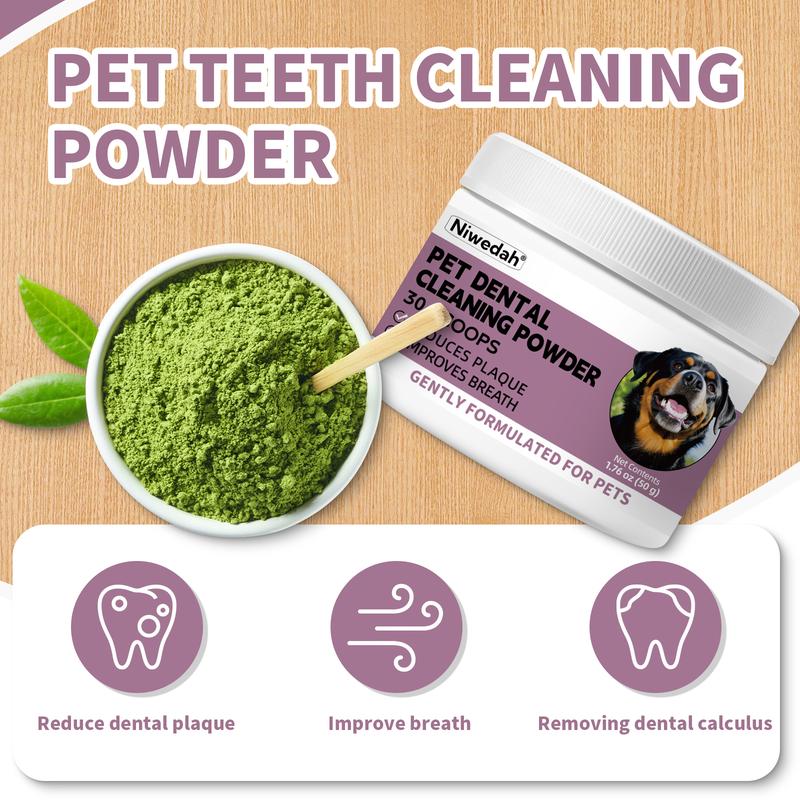 Dog Dental Cleaner Powder – Natural Teeth Cleaning for Small Dogs, Removes Plaque & Tartar, Fresh Breath Oral Care Supplement, 50g Dog Dental Cleaner Powder – Natural Teeth Cleaning for Small Dogs, Removes Plaque & Tartar, Fresh Breath Oral Care Supplement, 50g