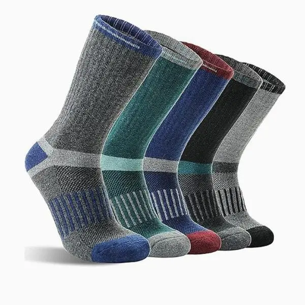 Moisture Wick Quick Dry Winter Ski Socks, Thickened Terry Sole Thermal Warm Socks, Quick Dry Outdoor Sports Socks for Hiking Trekking, Breathable Shock Absorption Socks for Outdoor Hiking Trekking Men Women