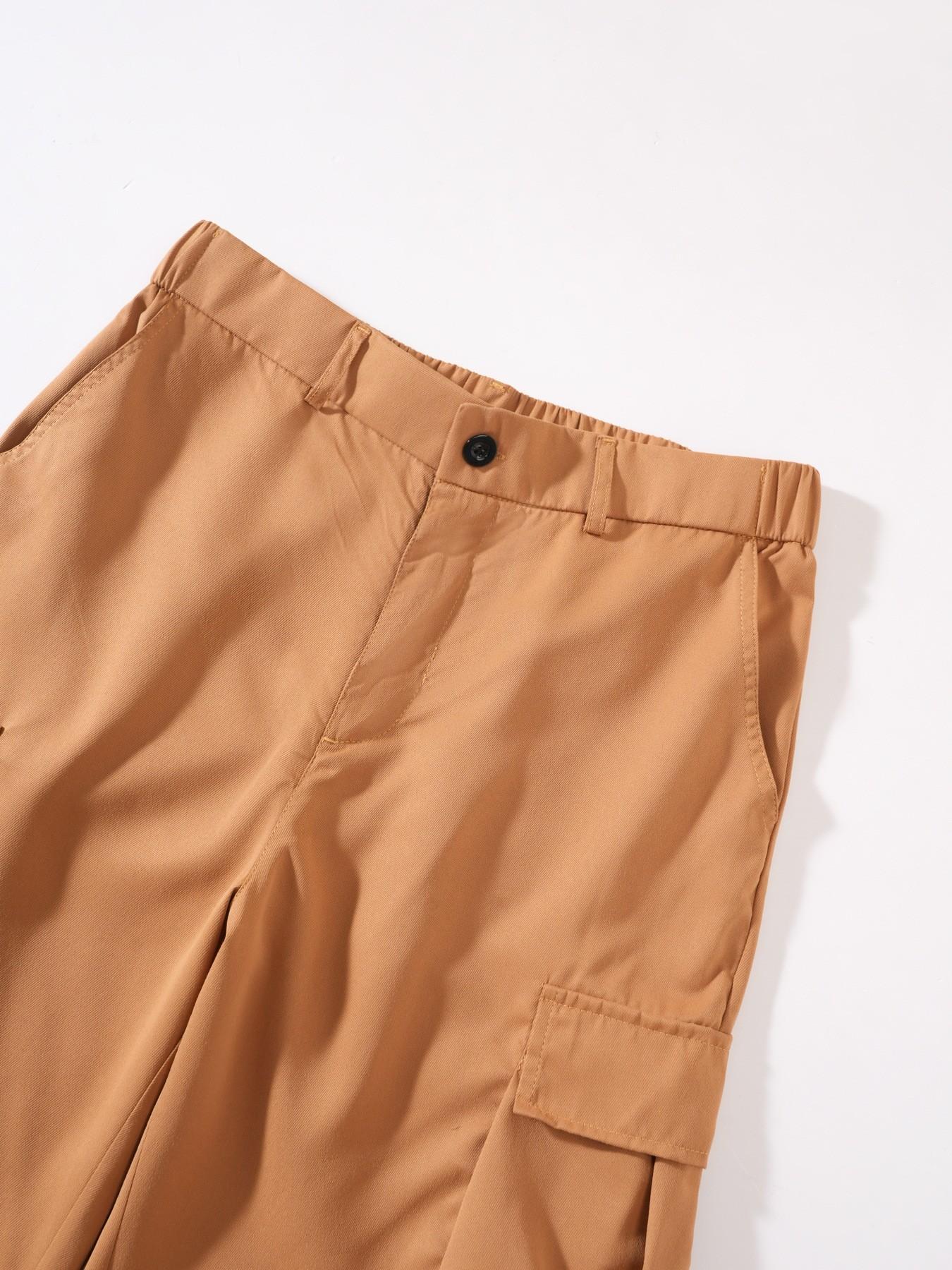 Men's Multi-Pocket Workwear Straight Leg Pants, Loose Breathable Outdoor Tactical Pants, American Vintage Fashion Wide-Leg Workwear Pants
