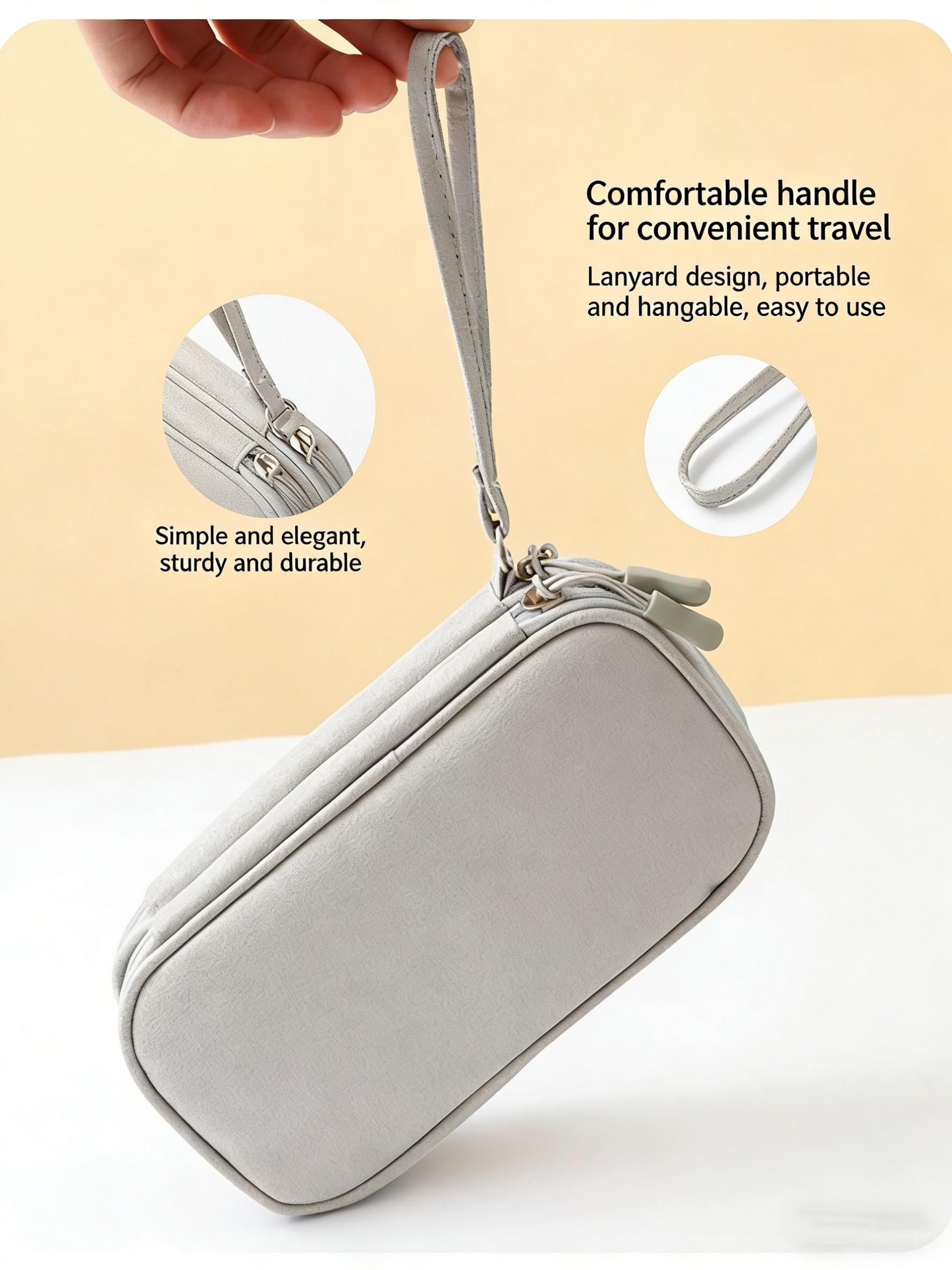 New Makeup Bag Charger Data Line Storage Box USB Flash Drive Mobile Hard Disk Phone Case Earphone Digital Organizer