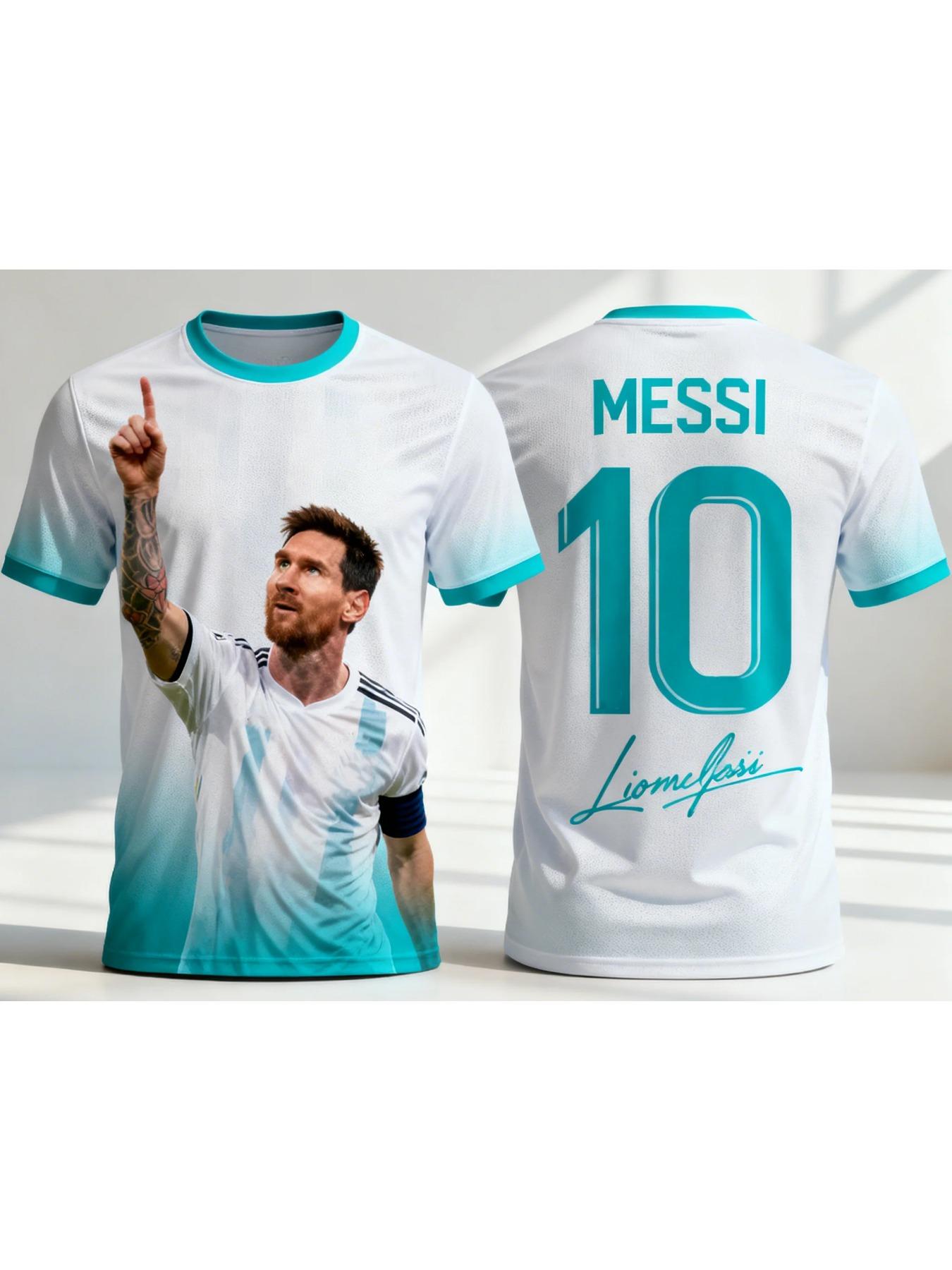 MESSI Special Edition Soccer Jersey Men Women Kids Quick-Dry Outdoor Football Shirt Breathable Commemorative Sports Top