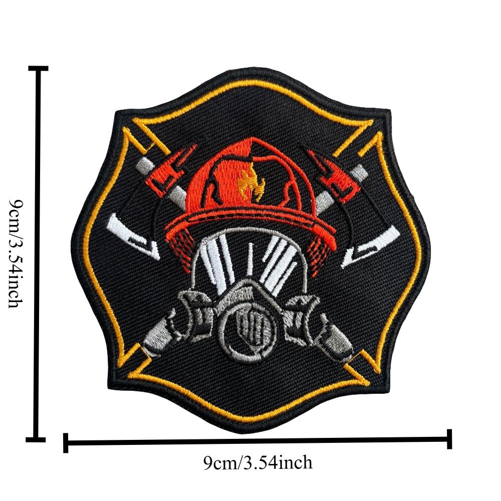 Fire Firefighter Morale Tactical Patch Hook Loop Embroidery Patches Military Badge Chevron Backpack Stickers Appliques