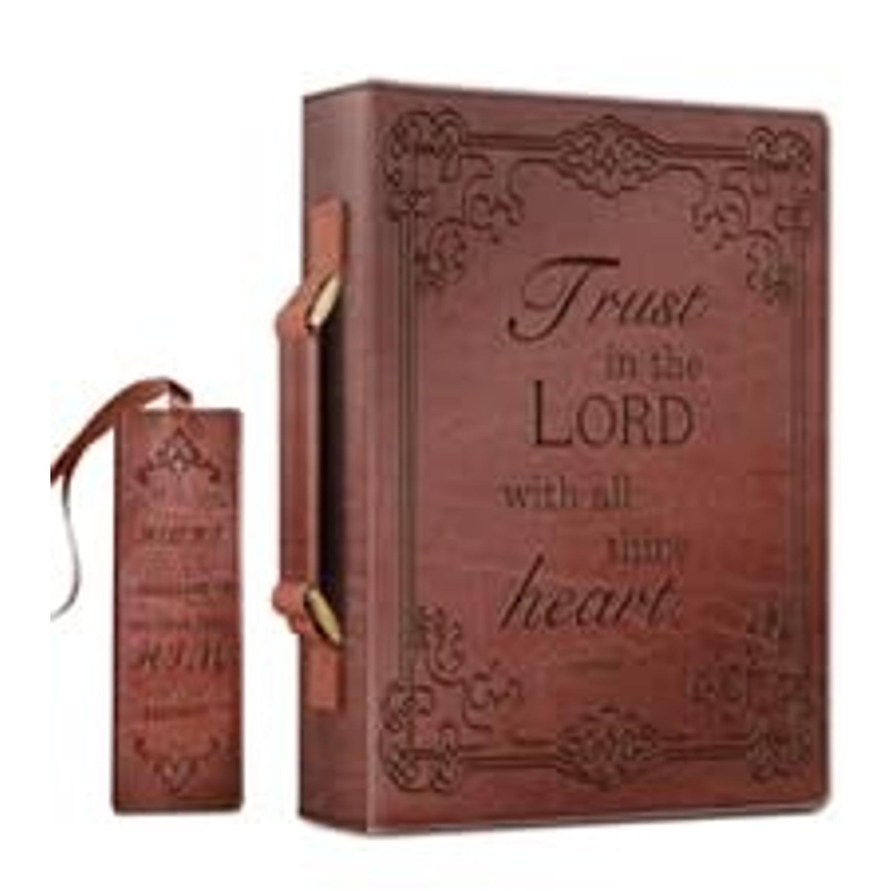 Finpac Polyester Bible Cover - 11x8x2.3" Ipad/Bible Carrying Case with Handle, Zippered Pocket, Multiple Colors, Protective Church Bag Gift for Women Men