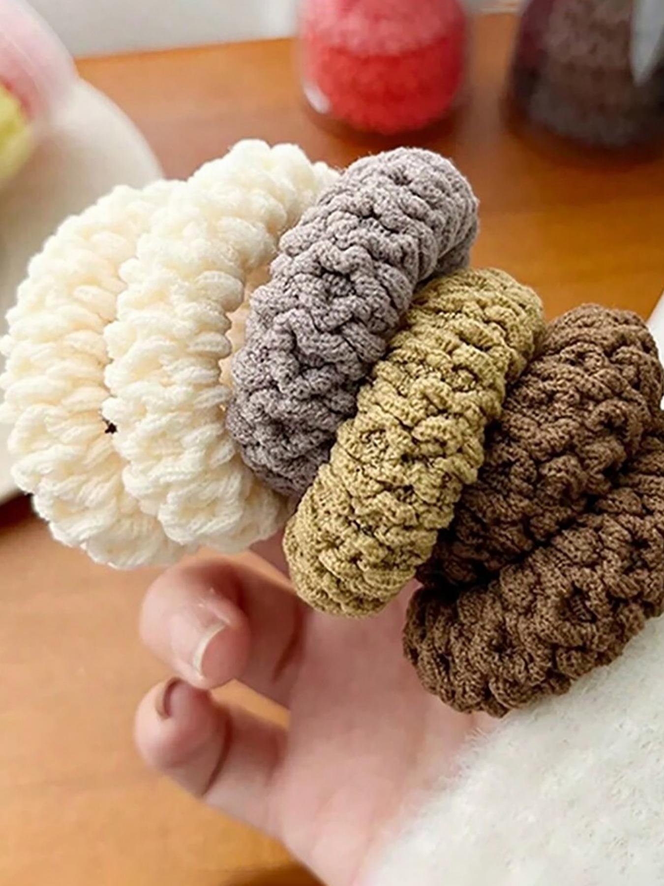 Solid Color Hair Tie, High Stretch Hair Tie, Hair Accessories for Women & Girls, Minimalist Headwear Suitable for Thick Hair, Rubber Band, Scrunchie