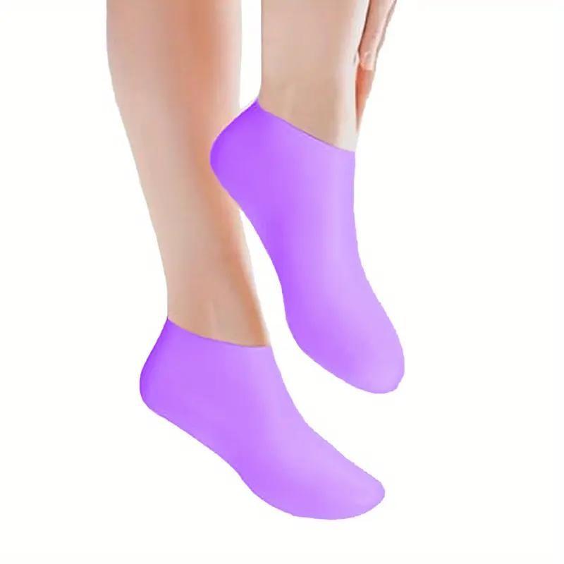 Women's Moisturizing Silicone Foot Socks, Anti-Friction Heel Protection, Ideal for Dry Cracked Feet, Comfortable and Durable