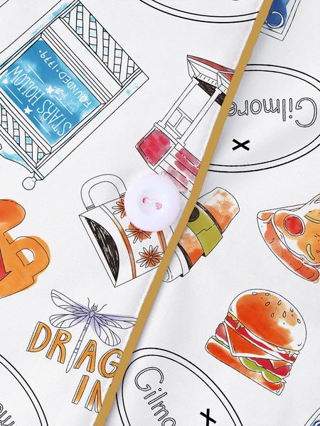 Gilmore Girls Matching Pajamas Set， Women's Cozy Fleece Loungewear, Long Sleeve Top ，Elastic Waist Pants， Cute Stars Hollow Themed Christmas Gift.