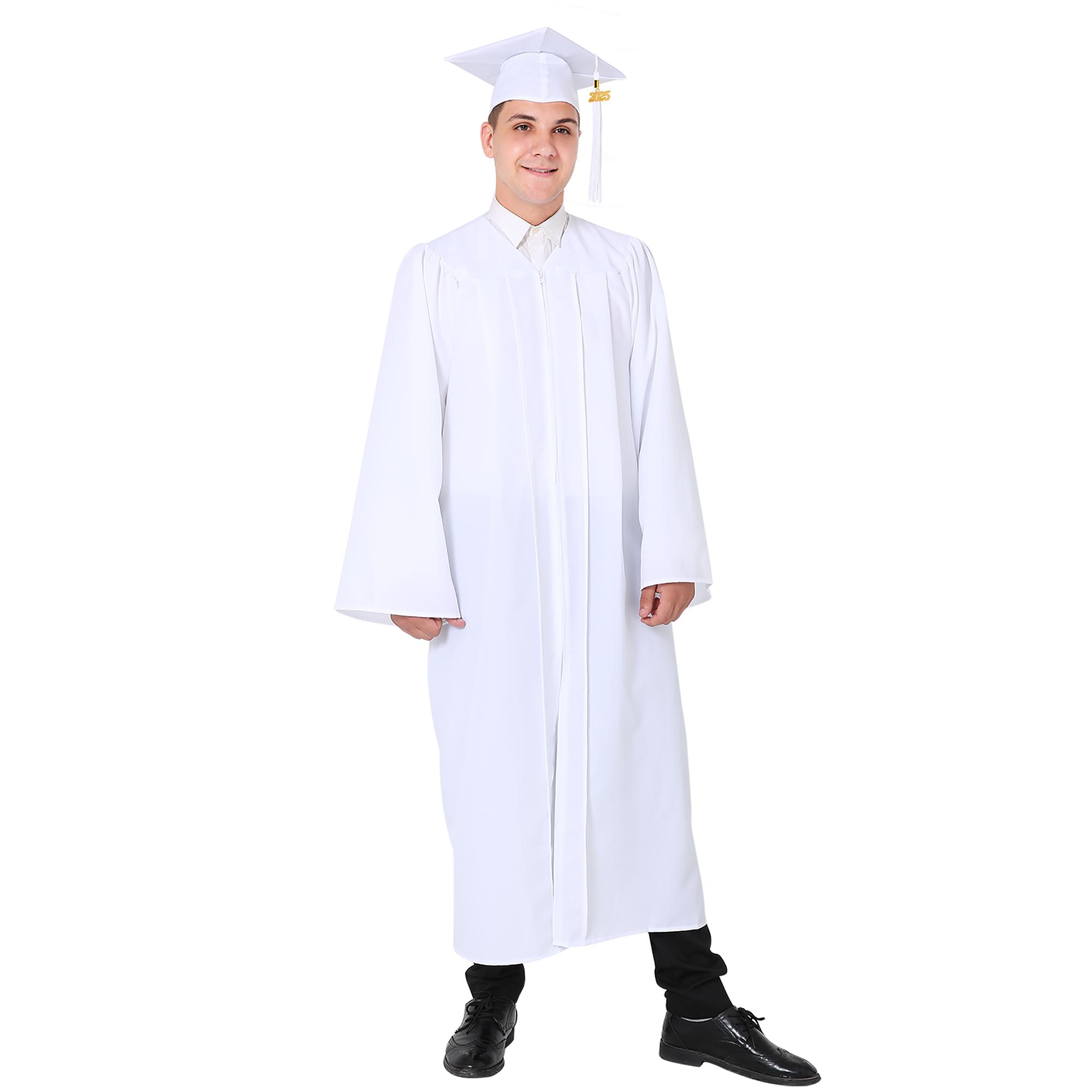 GRADUATIONMALL Class of 2026 Graduation Gown Set Premium Matte Bachelor Cap & Gown with Tassel High School & College Ceremony Essentials Multiple Colors Top Womenswear Clothes