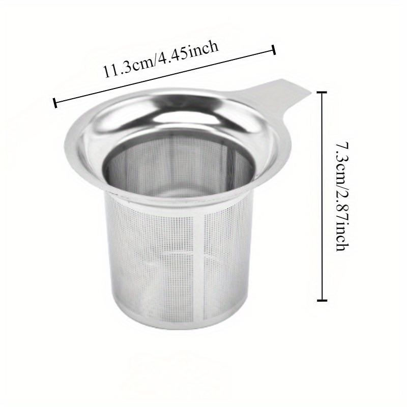 1pc Creative stainless steel tea strainer Bring a tea cup with a mesh separating tea maker Tea filter
