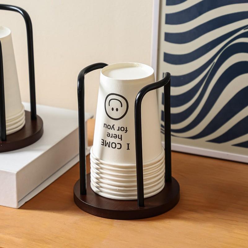 1PC Minimalist Cup Holder, Practical Disposable Cup Rack for Home & Coffee Shop, Multi-Function Dispenser, Storage Organizer for Living Room Table, Dining Bar Counter