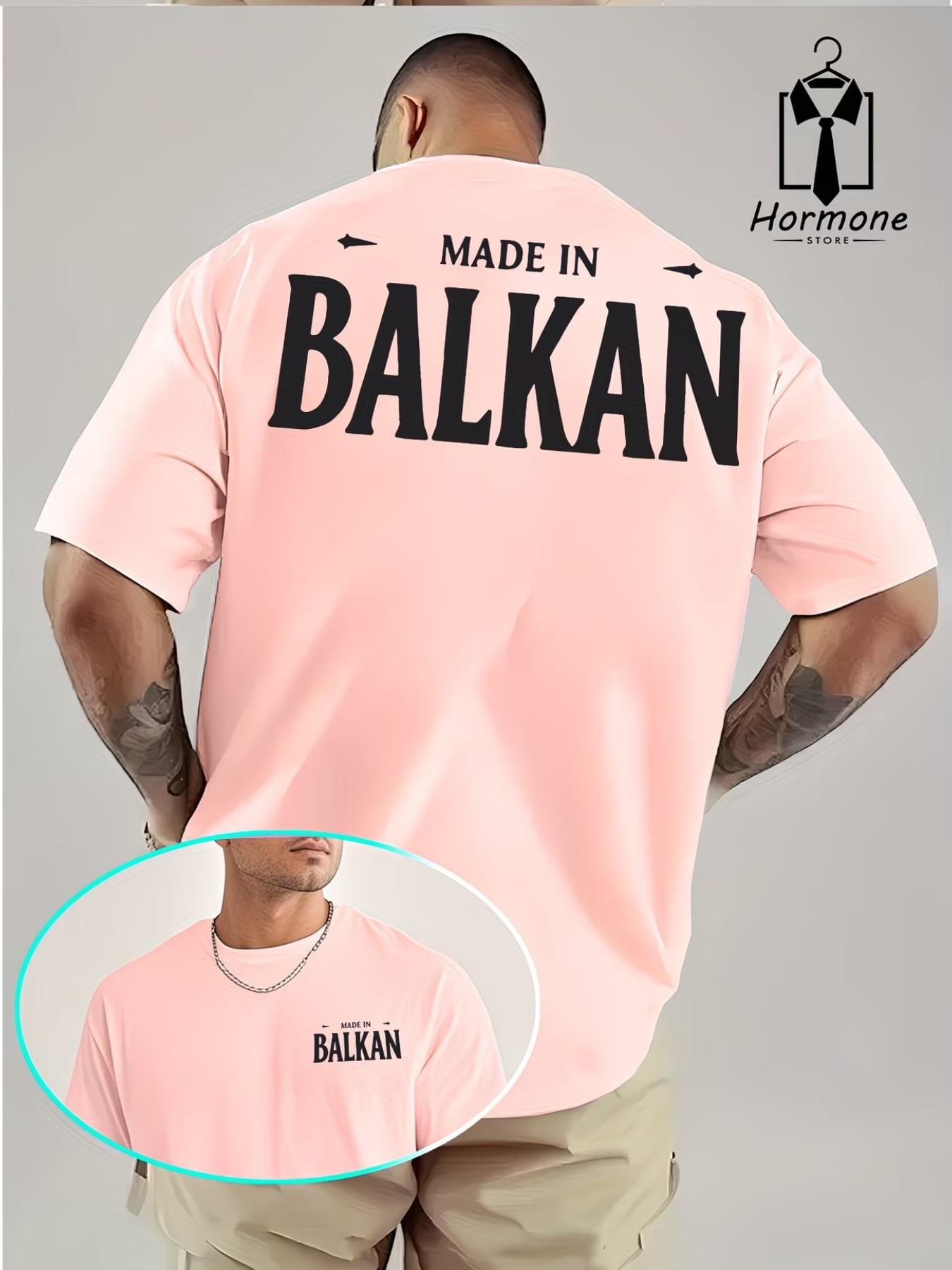 Balkan Style Graphic Tee, Unique Fashion for Trendy Men, Casual Long Fitted H-Type Shirt, Must-Have for Cultural Enthusiasts