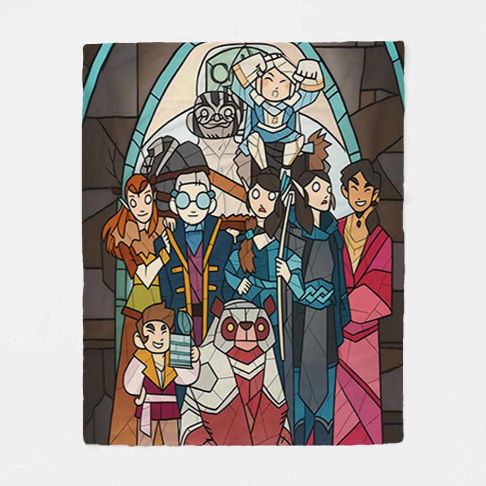 Role-Themed Polyester Flannel Blanket - Modern Style, Thick Fleece Blanket, Snuggle Blanket for Bedroom, Couple Memorial Blanket, Oversized Warm Blanket, Area Blanket for Living Room