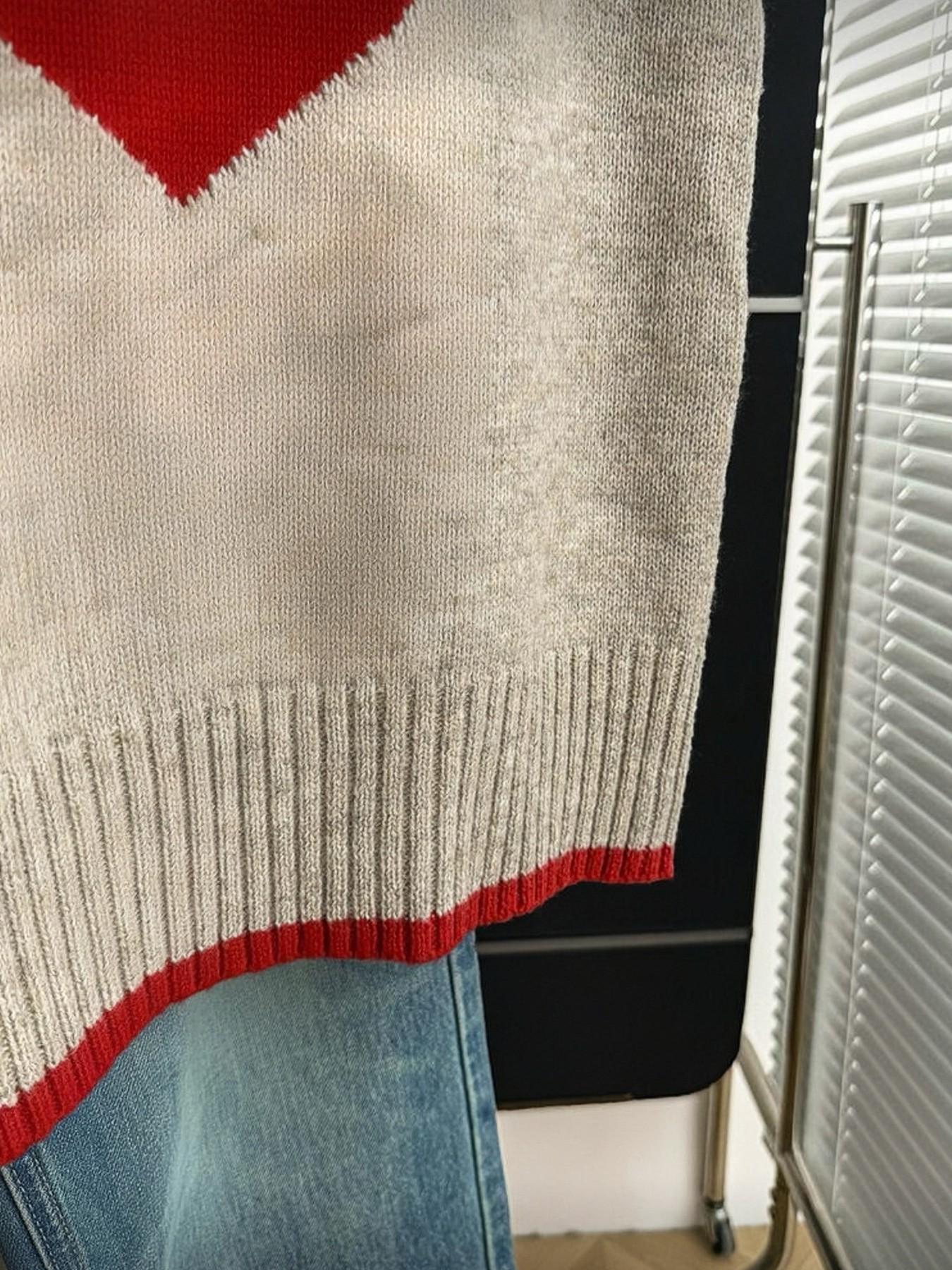 Spring & Fall Colorblock Heart Casual Versatile Vest Pullover, Simple Fashion Leisure Fit, Valentine's Day Sweater Vest