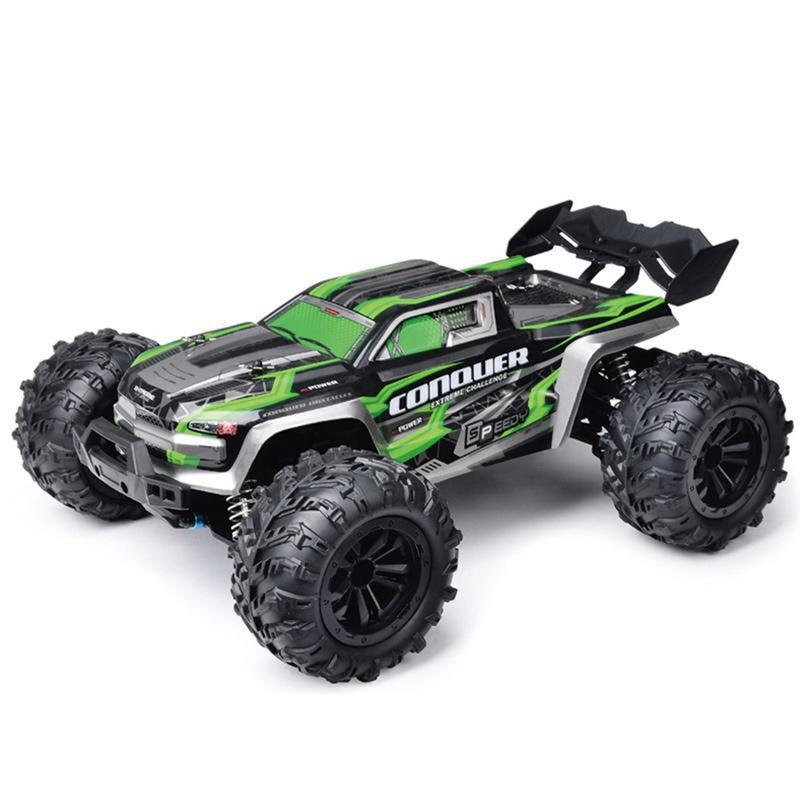 1:16 Full Scale RC Cars, 50 km/h 4WD Off-Road RC Truck with LED Front Lights and Rechargeable Batteries, High-Speed Drift Monster Truck, Perfect Birthday Gift for Kids Aged 8 and Up Remote Control Crawler Remote Control Kart