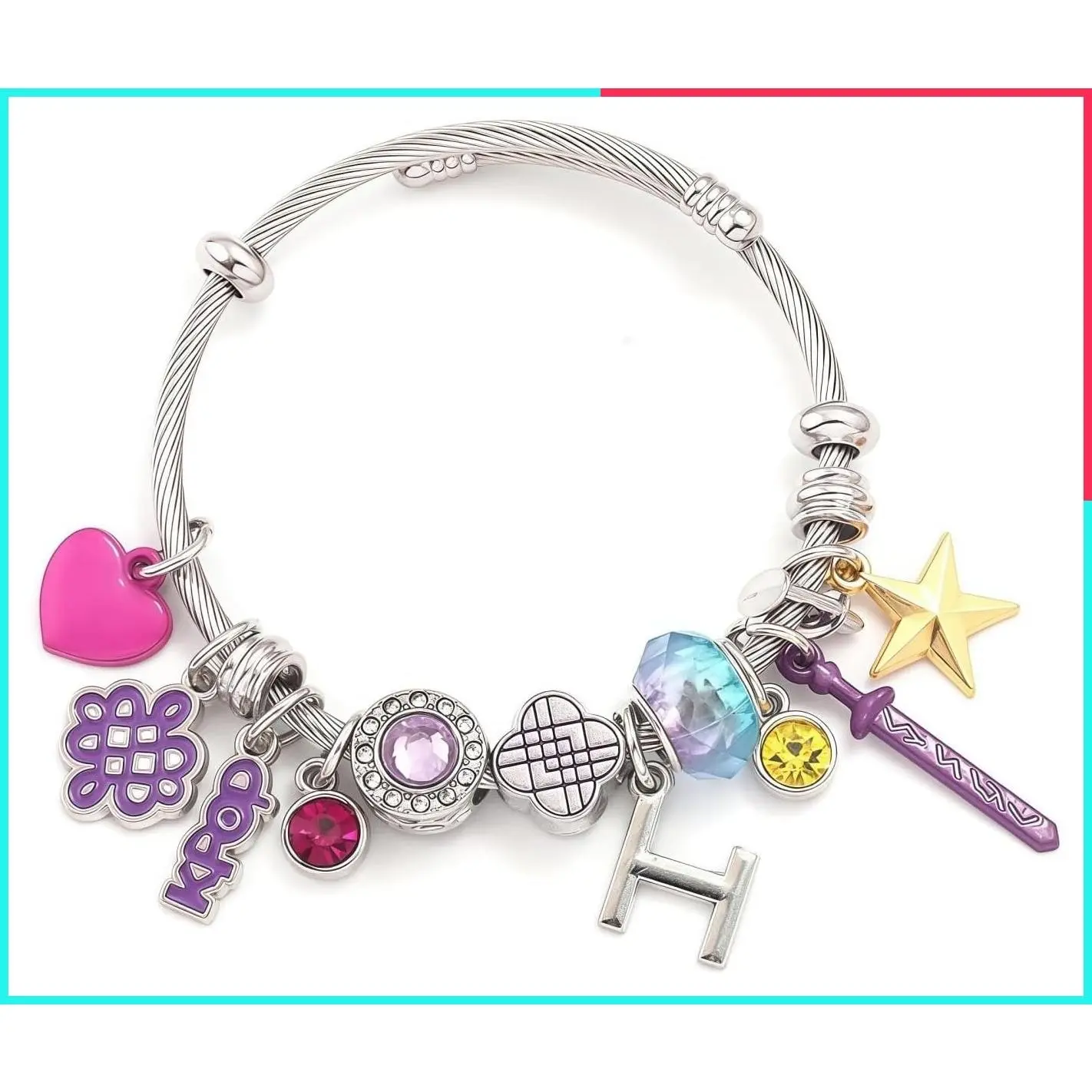 K-Pop Merch Jewelry Bracelet for Women Charms Bangle Cuff Matching Accessories Korean Fan Gift Demon Hunters