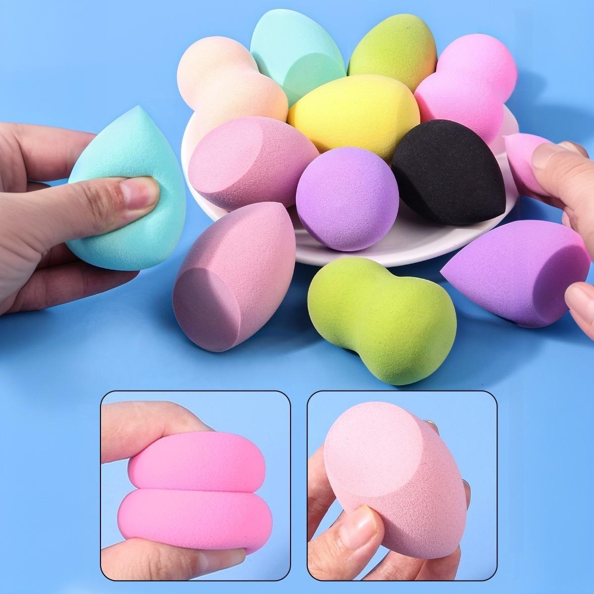 30-Piece Multi-Color Beauty Sponges —— Q-Bouncy Soft Makeup Blenders, Makeup Puffs, Skin-Friendly, Dual Dry/Wet Use, Reusable Cosmetic Sponges