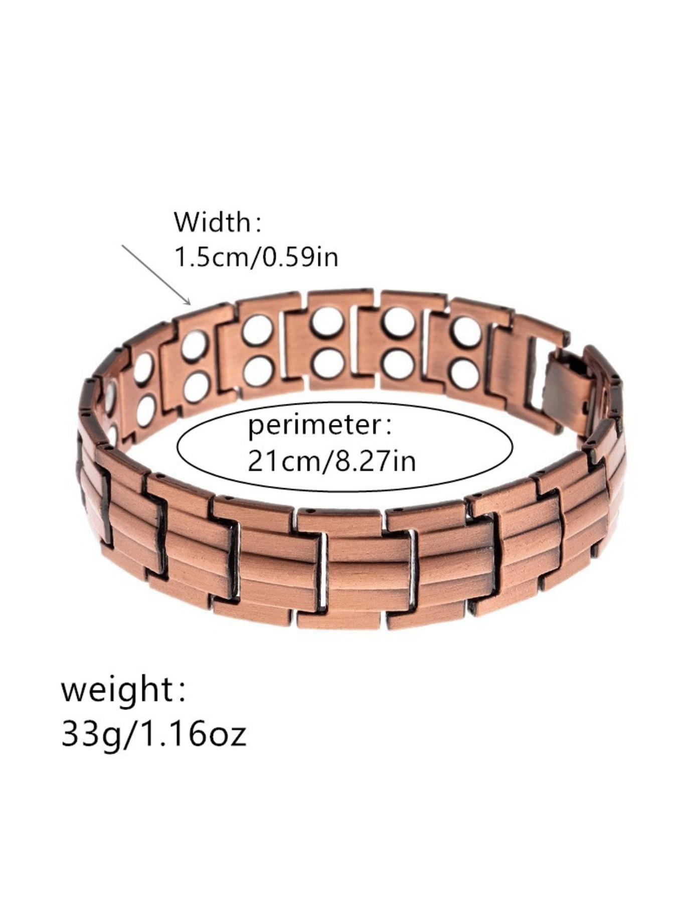 New European and American detachable double-row magnetic stone bracelets for men and women, 15mm couple bracelets