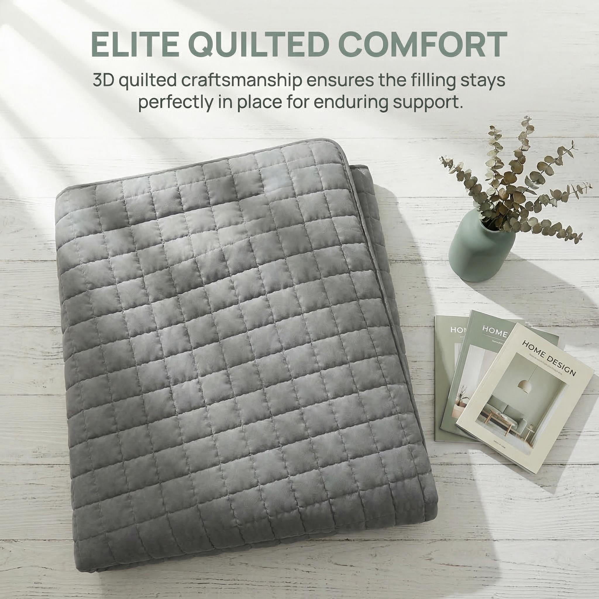 1PC quilted waterproof bed sheet (without pillowcase and pillow) is soft, durable, easy to care for, machine washable, and perfect for bedrooms and guest rooms
