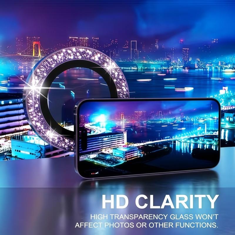 3-Piece Glitter Protective Camera Lens Screen Protector - Suitable for iPhone 17/16/15/14/13/12/11 - Beautiful Camera Cover Screen Protector - Perfect for Boys/Girls/Thanksgiving/Christmas and other holidays Accessories