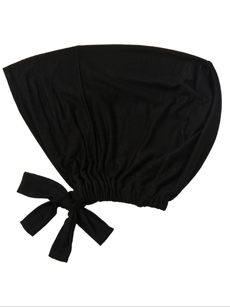 Women's Soft Fabric Jersey Hijab Set, Turban Hijab, Comfortable Tie-Style Inner Cap, Elegant Muslim Clothing Accessory for All Seasons