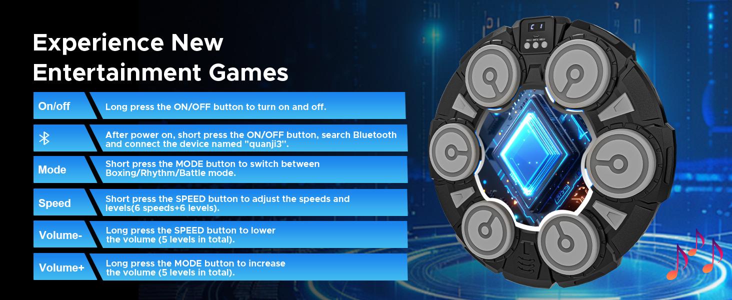 Smart Boxing Training Machine for Adults & Kids, Training Boxing Equipment, Bluetooth-compatible Music Sync, Real-Time Data Feedback, Wall-Mounted Space-Saving, Home Gym Office Use