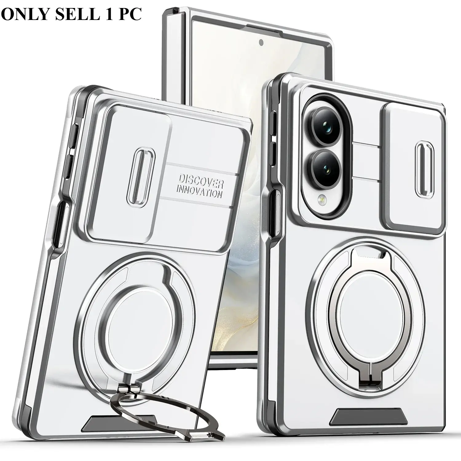 YKQS Phone Case-360 ° Rotating Bracket Folding Magnetic Protective Cover  for Samsung Galaxy Z Fold 8 / Galaxy Z Fold 8 Ultra, Wide  Anti Drop And Shockproof Case