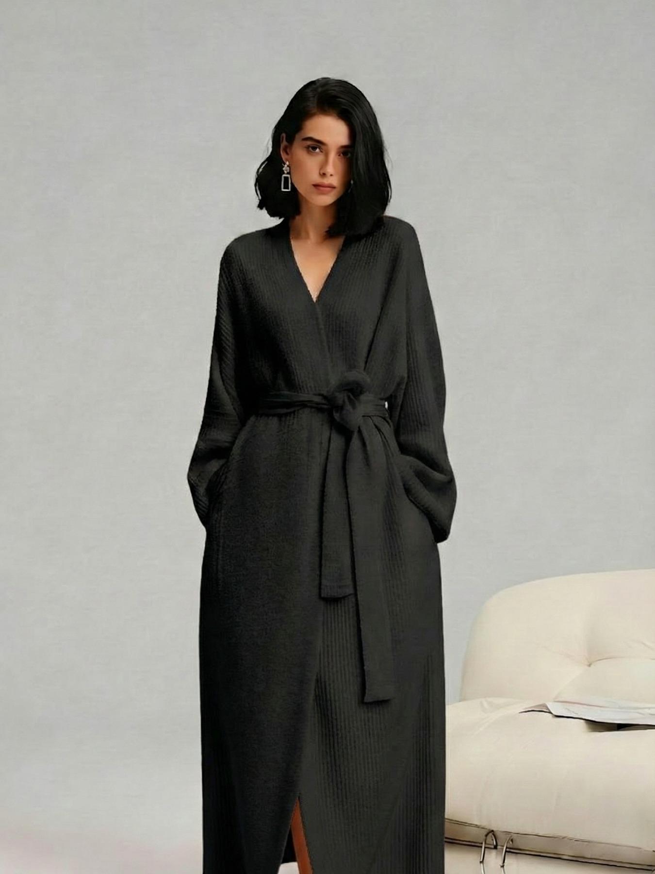 【COZY Soft Plush Feel】Women's Double-Sided Fleece Robe|Thickened Long Plush Loungewear|Warm Flannel Pajamas for Fall & Winter|Soft, Cozy, and Wearable Indoors & Outdoors 【COZY Soft Plush Feel】Women's Double-Sided Fleece Robe|Thickened Long Plush Loungewear|Warm Flannel Pajamas for Fall & Winter|Soft, Cozy, and Wearable Indoors & Outdoors