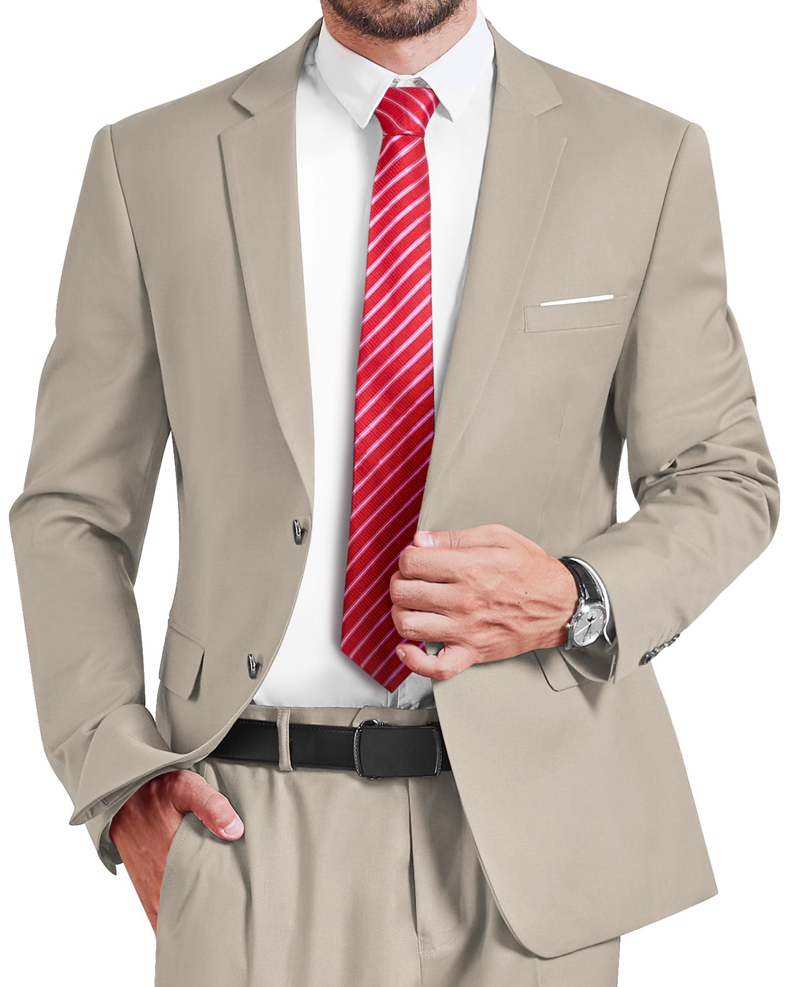 YND Men's Two Button Slim Fit Blazer, Casual Lightweight Suit Daily Jacket Coat, business / wedding /  birthday first choice classic coat  formal  jacket，Regular fit business formal solid color long sleeve suit jacket business formal, Menswear