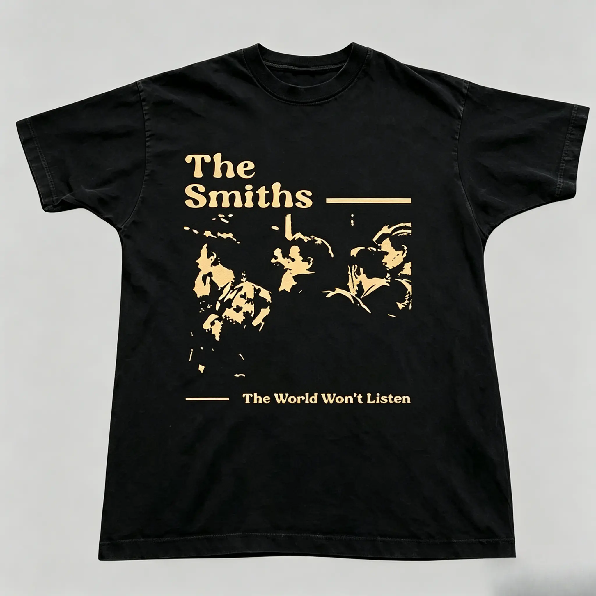 Women's Vintage 90s The Smiths Graphic Short-Sleeve Cotton Casual Top, Unisex Alternative Rock T-Shirt
