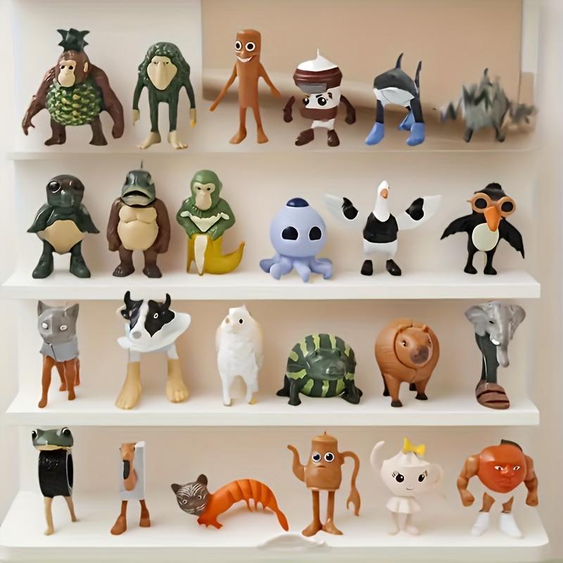 24-Piece Christmas Figurine Box Set, Collectible Figurine, Tung-Tung-Tung Sahur Figures, Ideal for Game Room Decor & Collecting, Perfect Holiday Gift