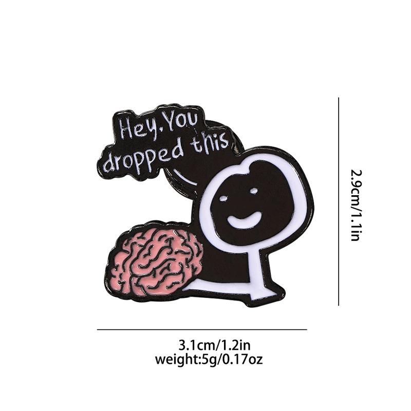 1pc Creative, Unique, and Quirky Letter Brooch/Collar Badge