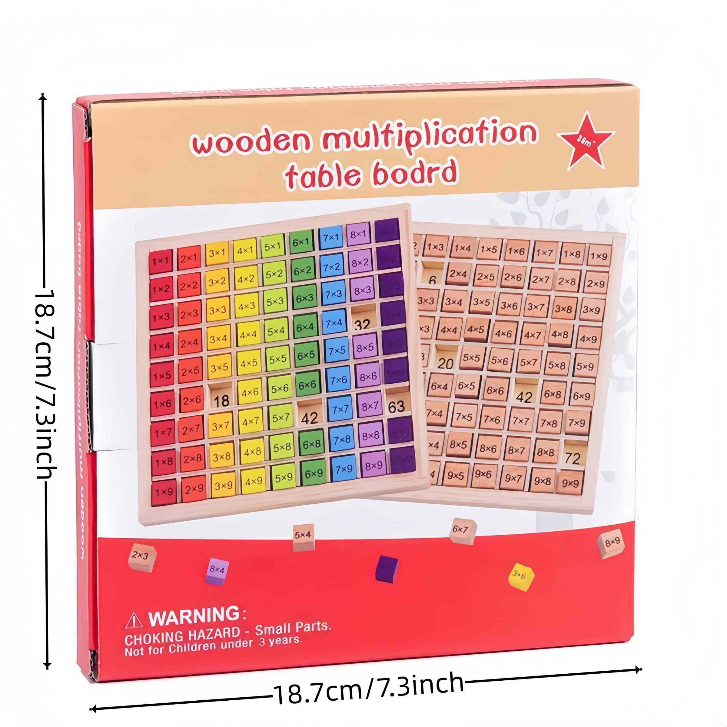 Wooden 99 Counting Chart, 1 Count Multiplication Maths Chart, Educational Learning Activities, Early Maths Skill Development Tool
